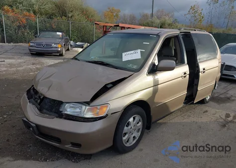 2003 Honda Odyssey Ex-L from USA, damaged, VIN 5FNRL18903B151840